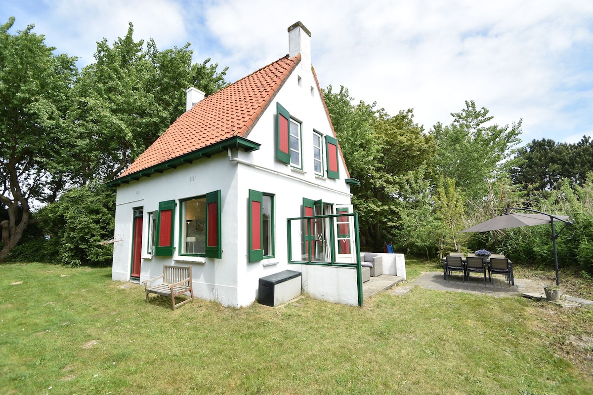 Ouddorp的典型度假屋，带花园