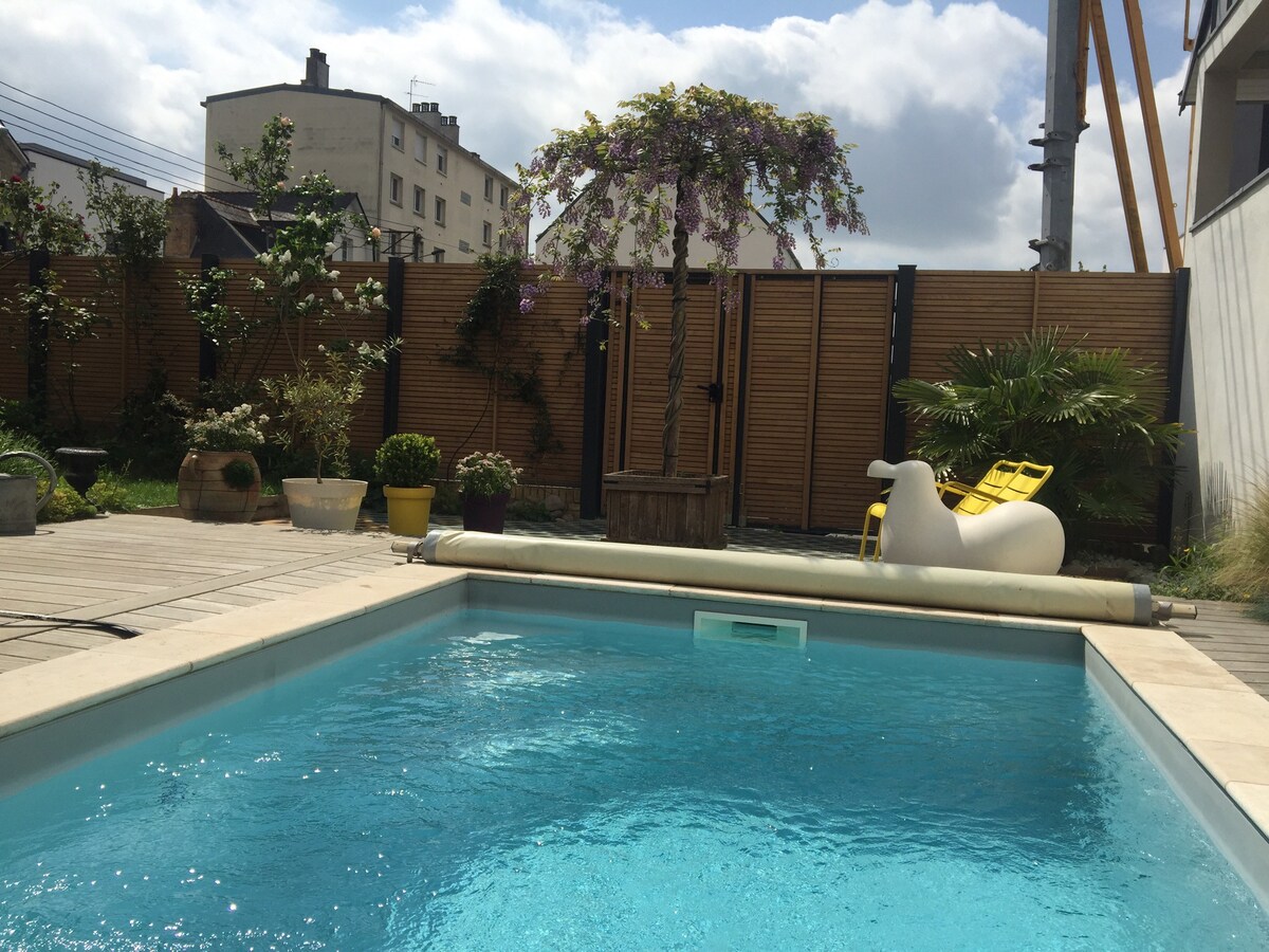 Maison d'architecte avec piscine (Rennes)