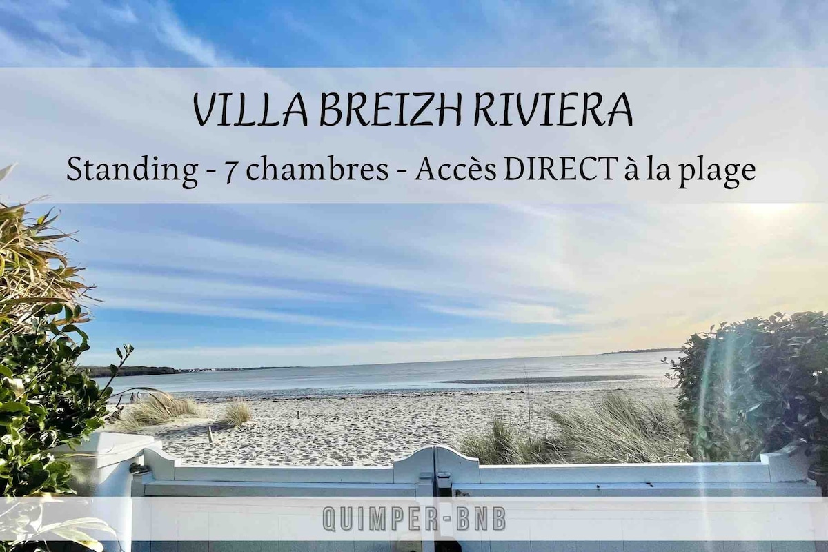 Villa Breizh Riviera - La plage au bout du jardin!