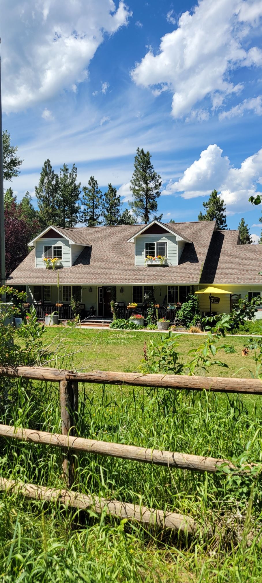 Farm house in the mountains