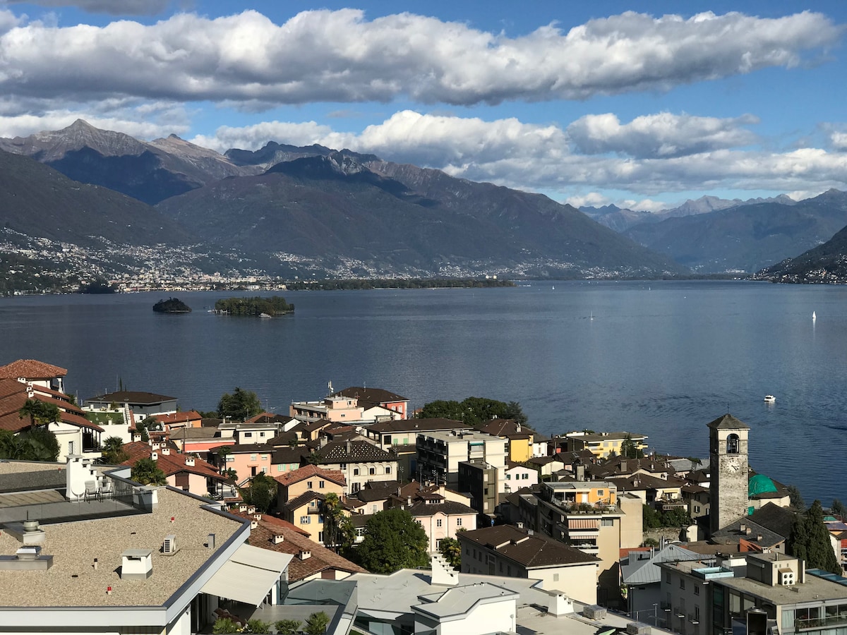 Luxus Poolvilla über Brissago am Lago Maggiore