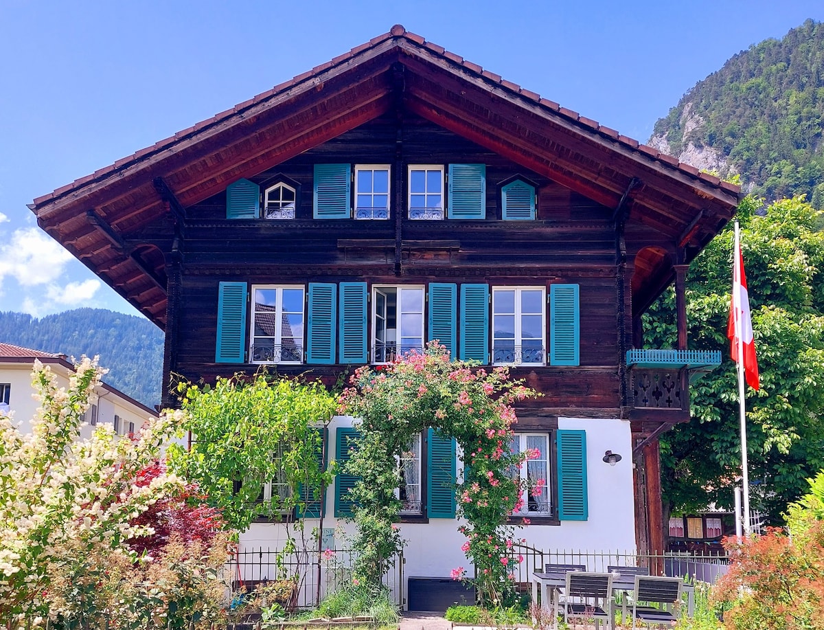 典型的瑞士度假木屋，可欣赏Jungfrau的美景