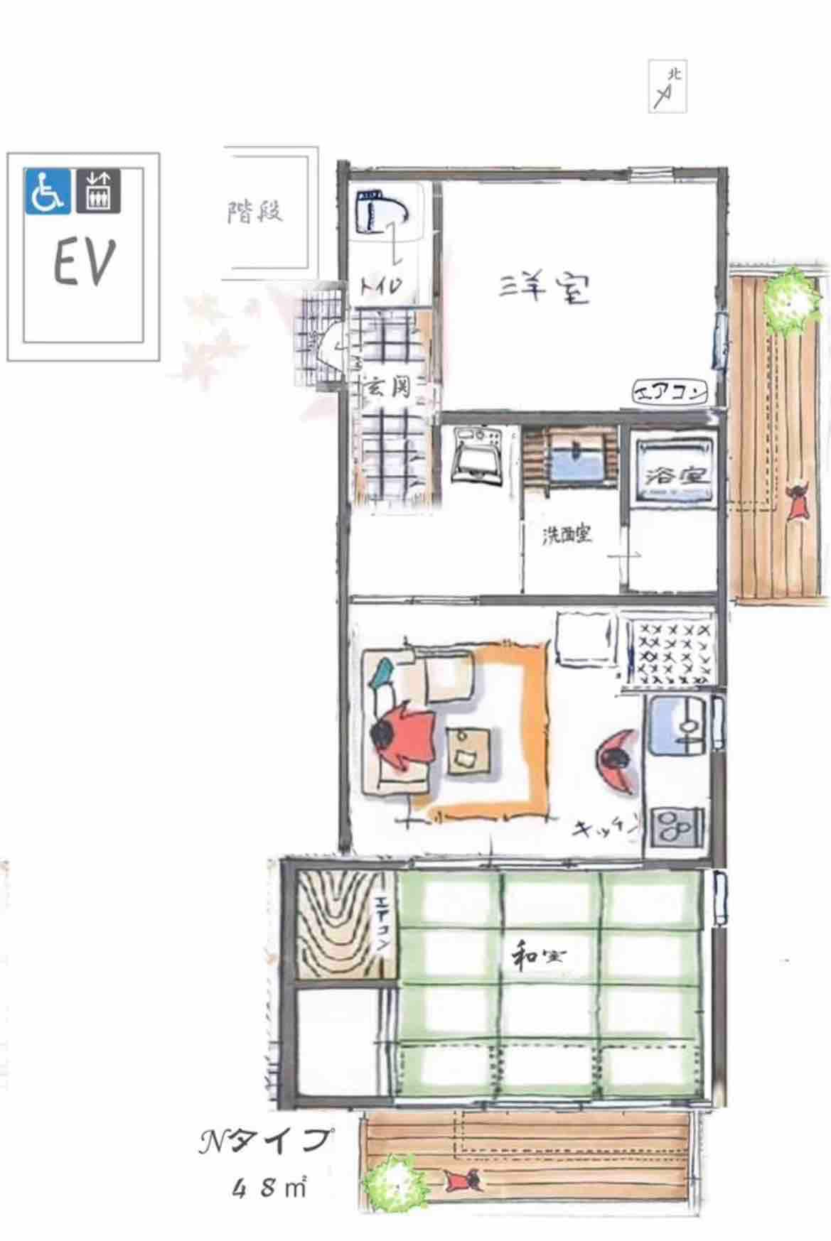 東京JR山手線徒歩3分/整套公寓2个分离房间带厨房/電梯/直達六本木、新宿、上野、池袋