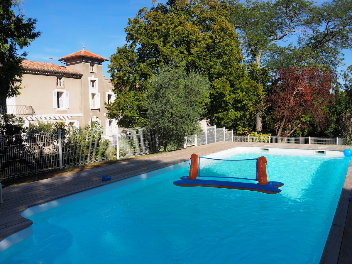 Belle maison de maître 14 pers près de Carcassonne