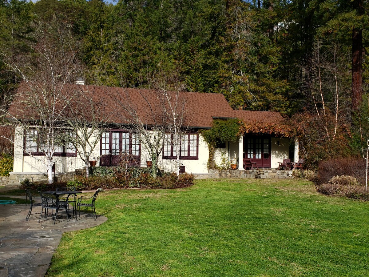 Historic Julia Morgan Redwood Grove Cottage