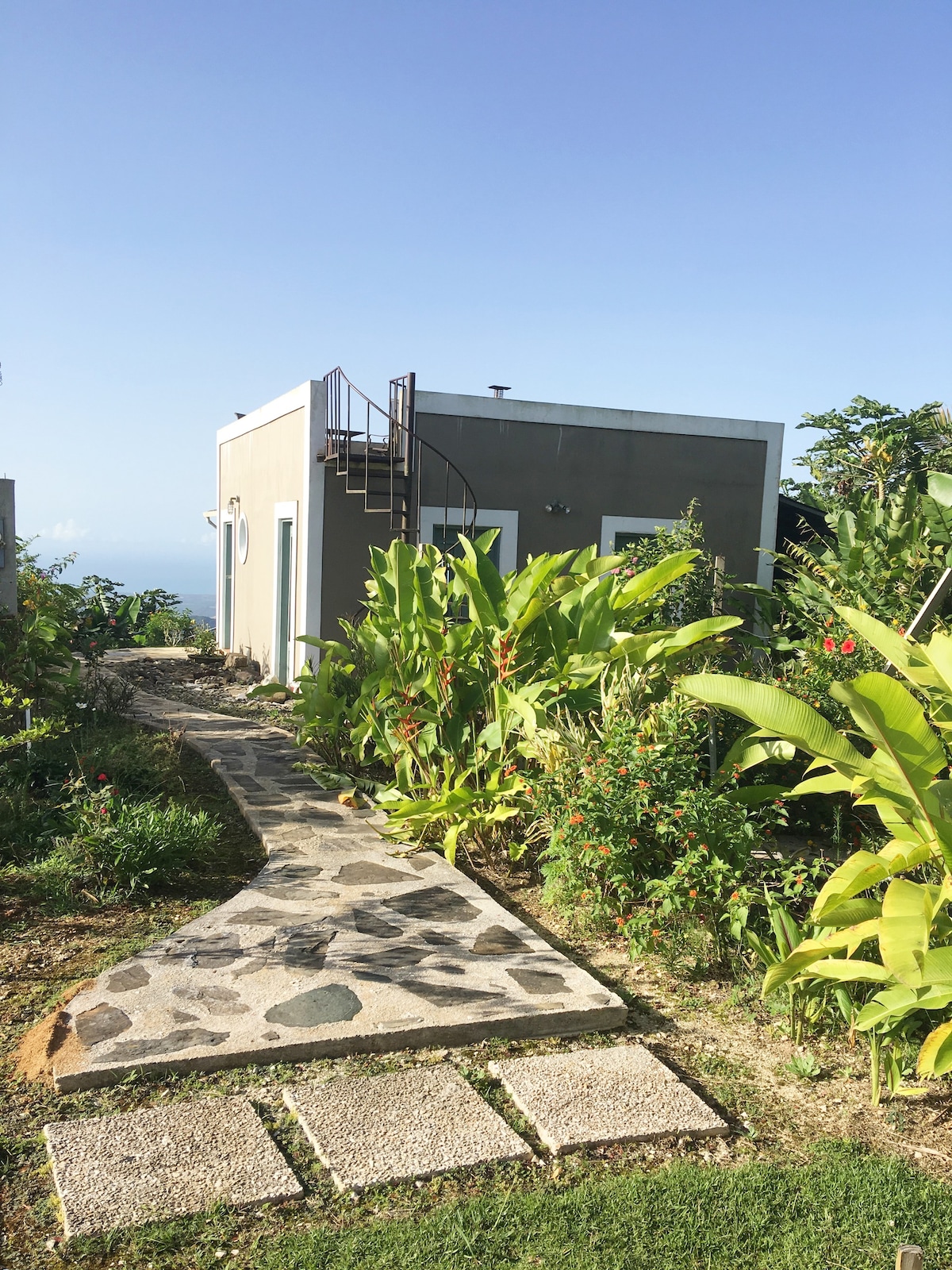 Mountain retreat in the tropical forest