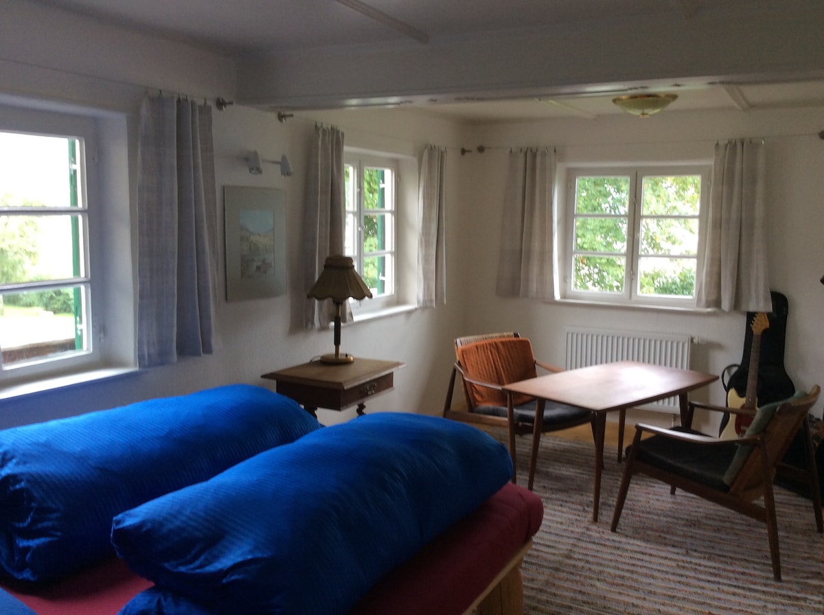 Schliersee Seehäusl房间，位于湖畔， 3位房客