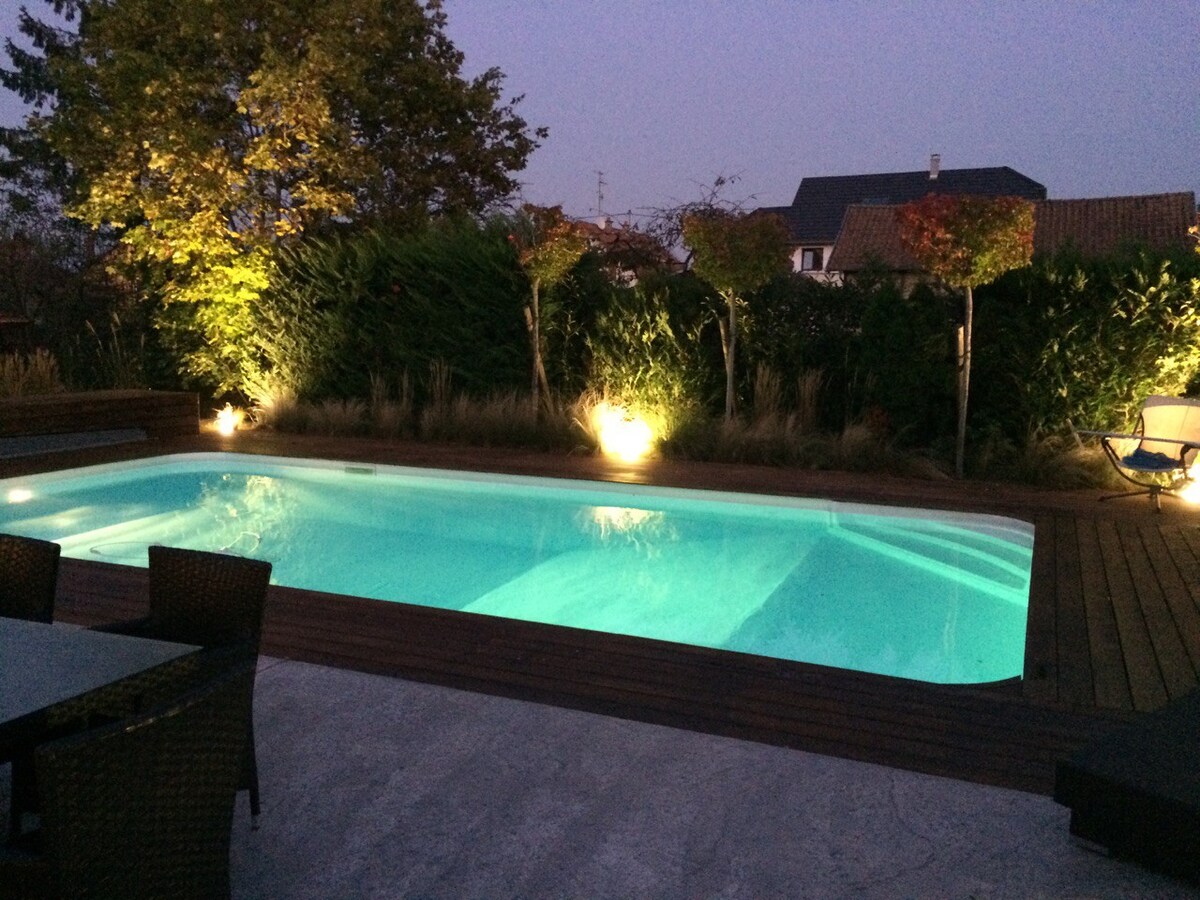 Suite de 65m², piscine, sauna, salle de sport