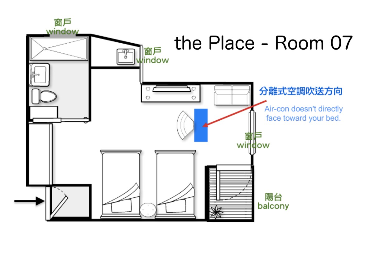 the Place - R07兩單人床＋R10上下床