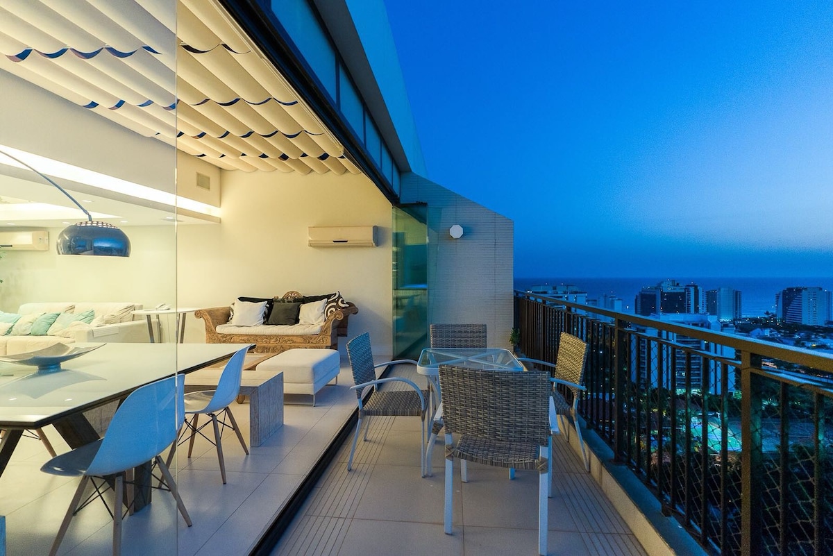 位于Barra da Tijuca漂亮的3卧室顶层公寓