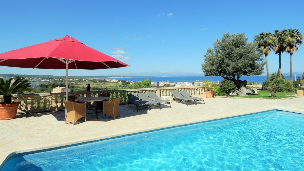 Villa de rêve à Majorque + piscine chauffée (5-10)