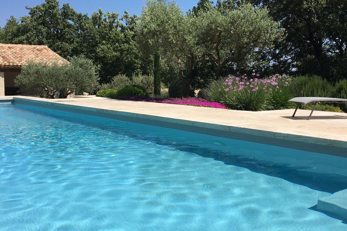 Gite with swimming pool and landscaped garden