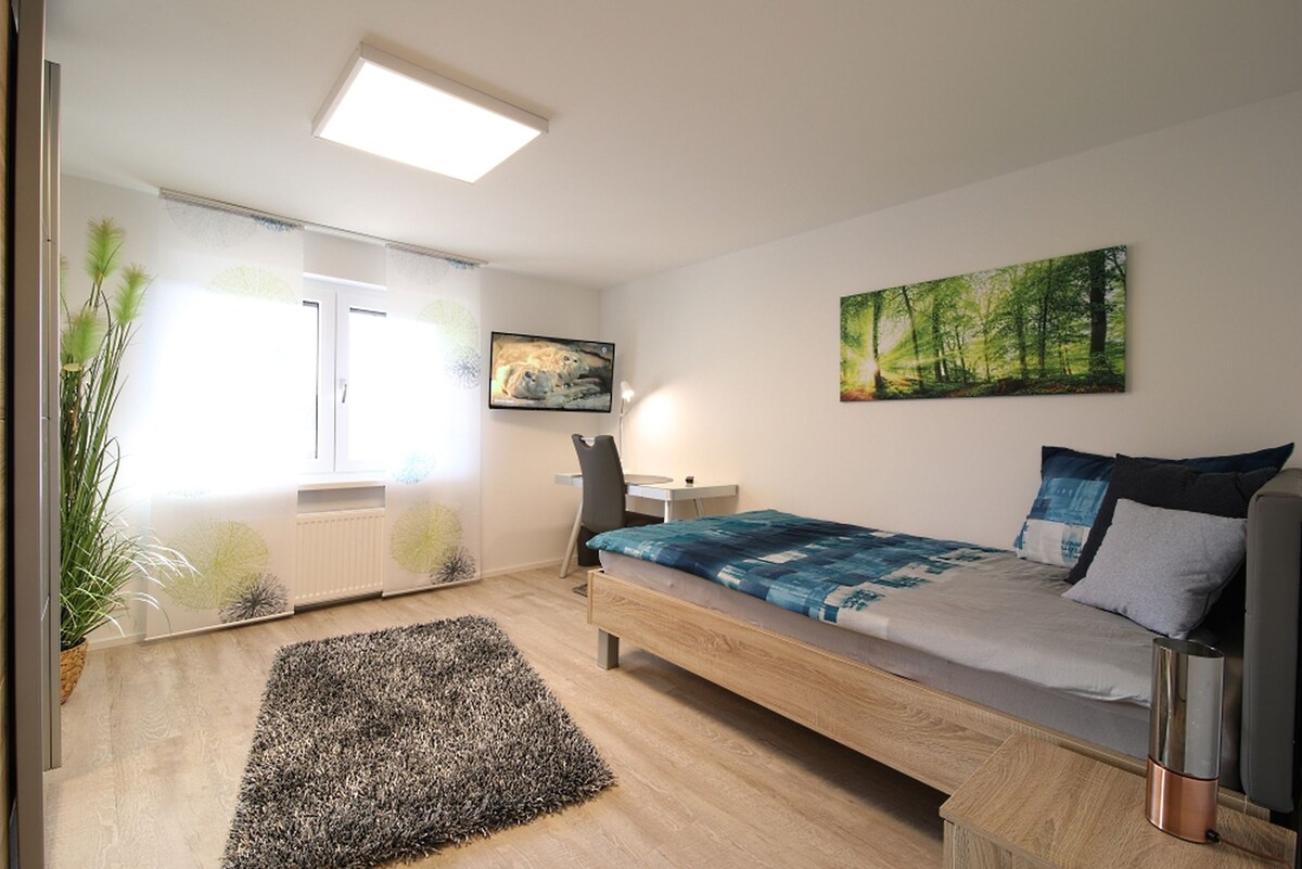 Haus Bandol ， （ Wehr ） ，带电视和共用卫生间的舒适房间