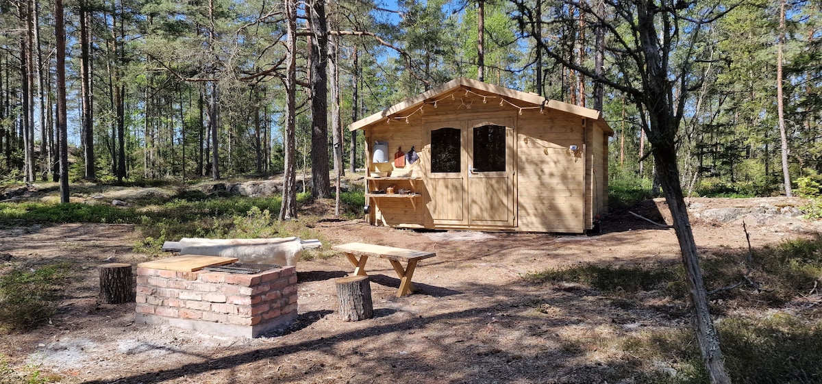 Tiny house i skogen