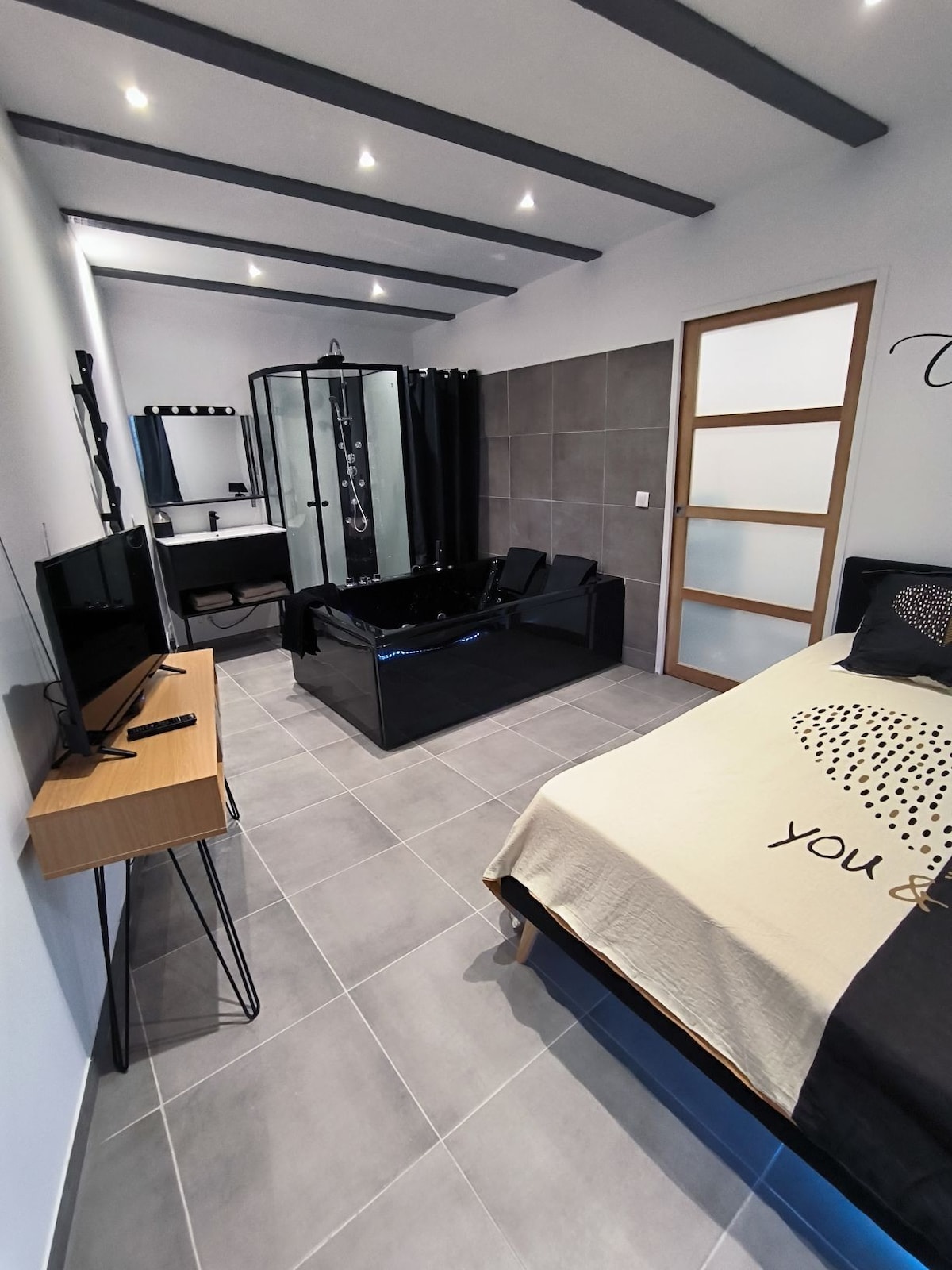 Loft avec baignoire SPA