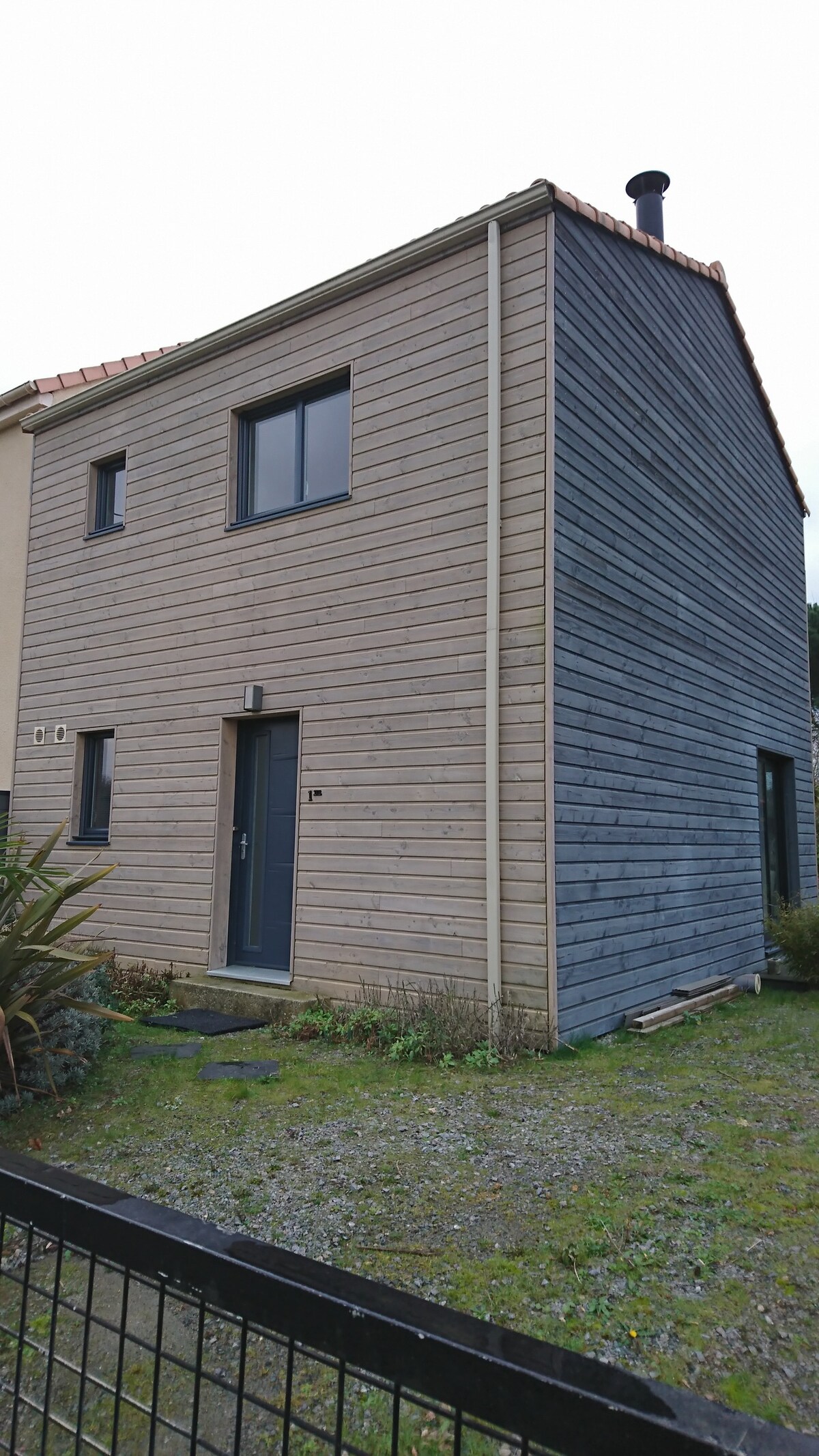 Small one storey wooden house