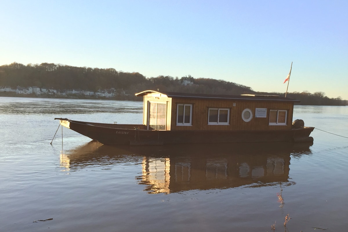 Toue cabané sur la Loire