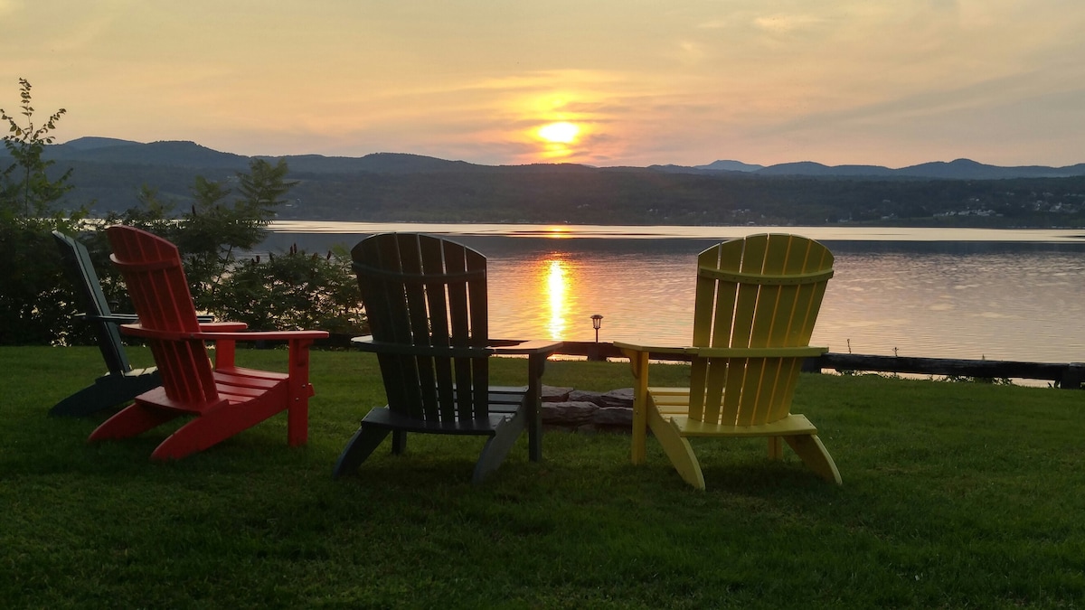 尚普兰湖（ Lake Champlain ）上非凡的维多利亚式住宅