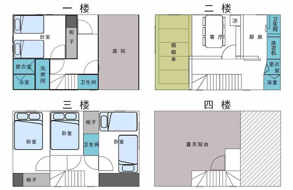 TX筑波線浅草駅徒步4分。房内配有洗衣烘干机，面积：110平方。日本式別荘が体験できます。