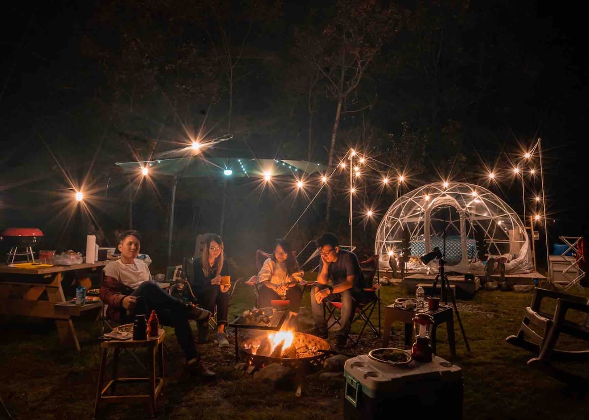 ComfyDome Glamping Forest-Side Site ！