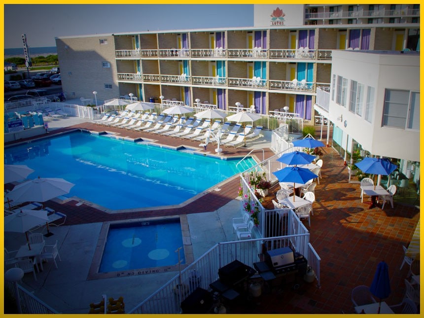 Jolly Roger Motel - Motel Room -泳池景观