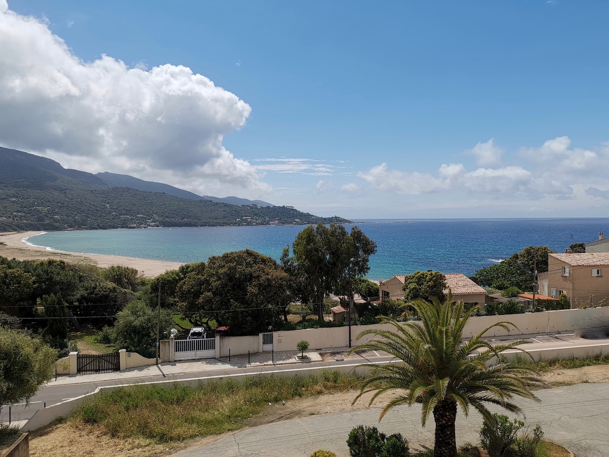 F2, climatisé, vue mer, 100 m de la plage