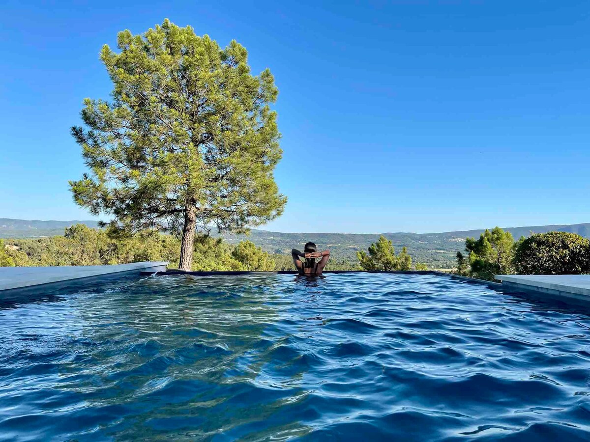 Domaine des Ocres-Vue panoramique 270°-Roussillon