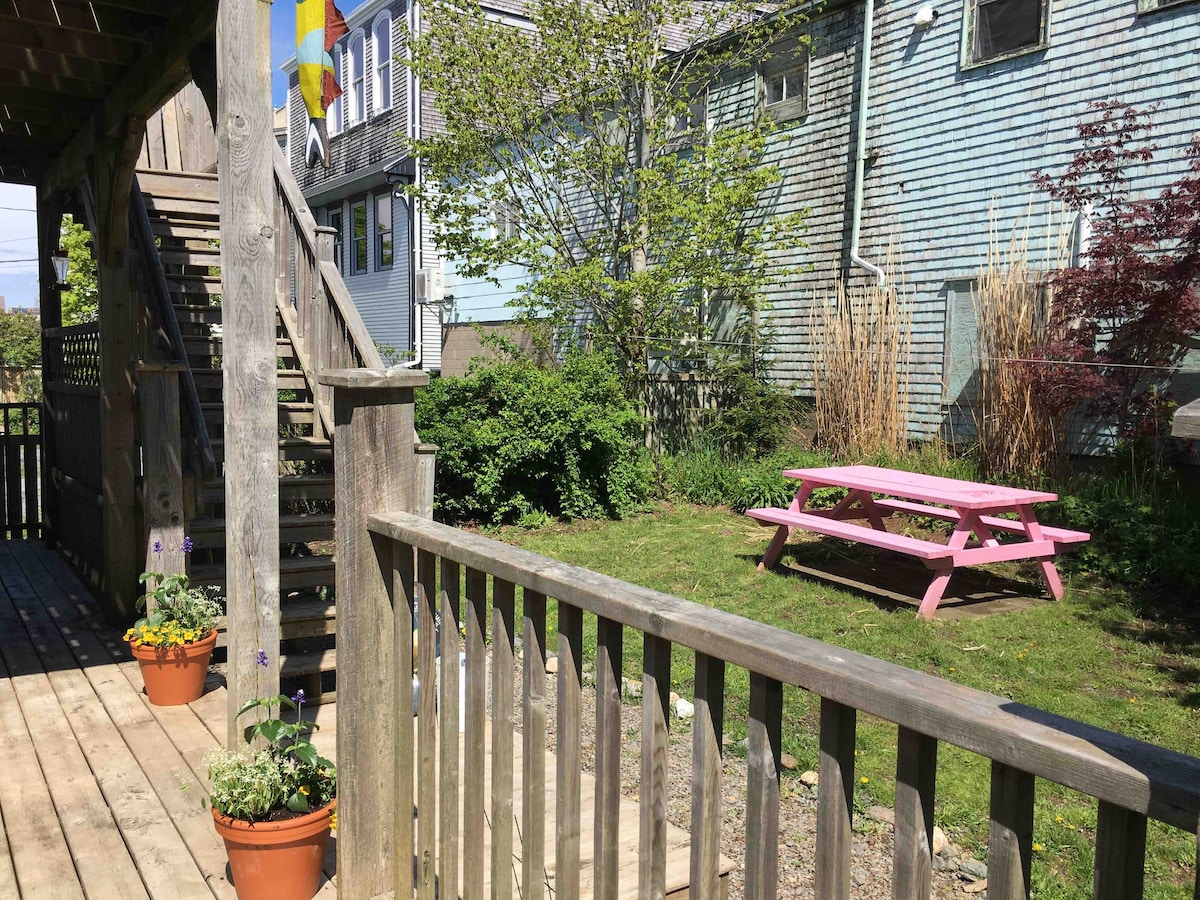 Lovely two-bedroom rental unit with patio.