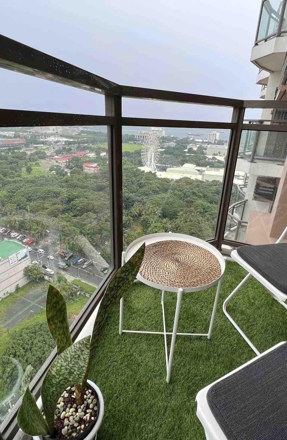 1居室，带阳台+景观+游泳池@ RadianceManilaBay机场