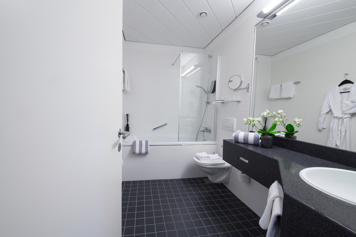 relexa Hotel Bad Steben （ Bad Steben ） ，基本双人房，可使用大浴室和健康区域
