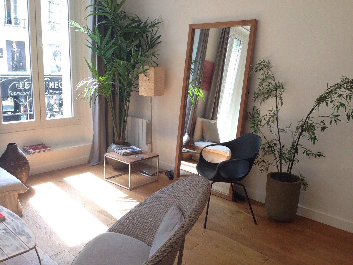 玛黑区附近的巴黎美丽2间客房。