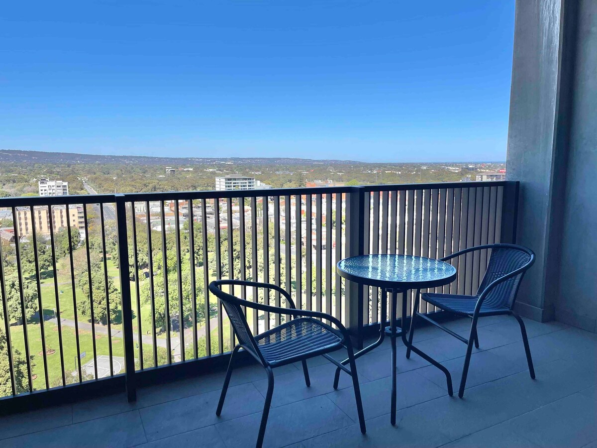 Luxury two-bedroom apartment with city views