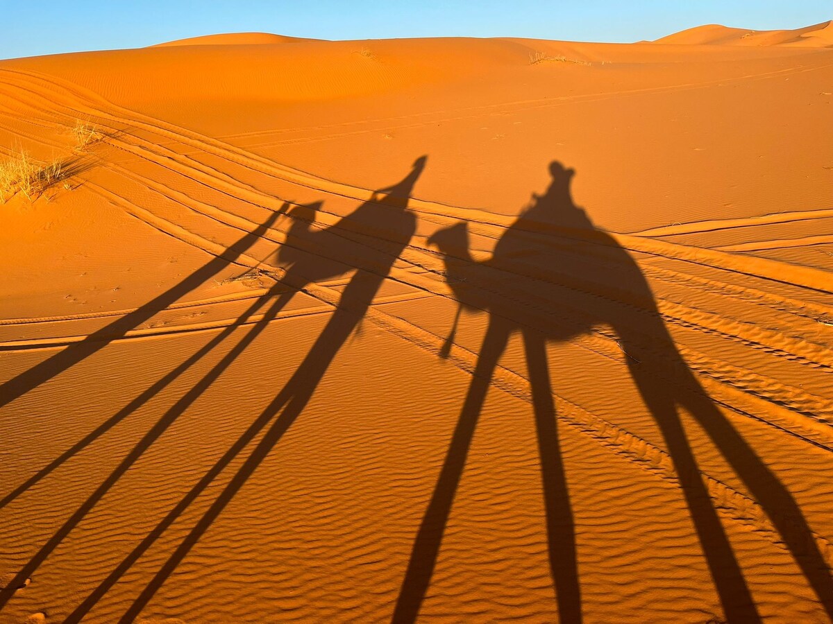 Overnight in desert camp