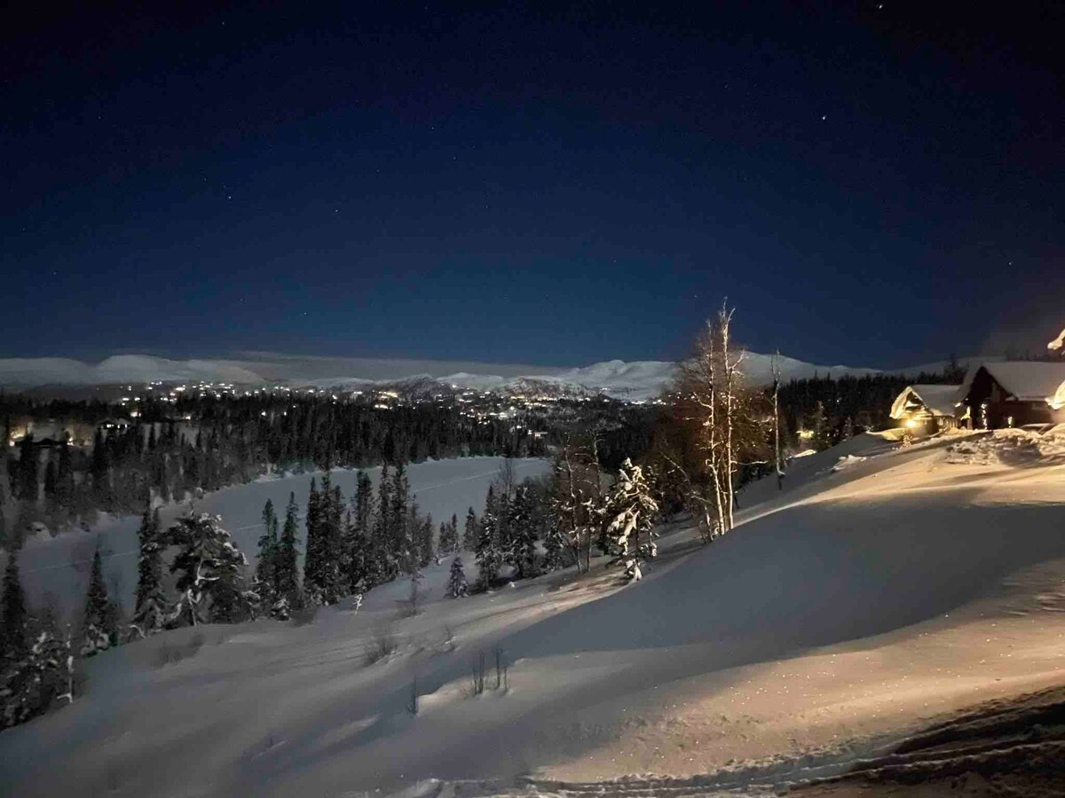 Flott hytte - fantastisk utsikt på Norefjell Vest