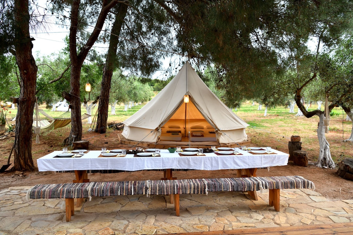 Glamping 2 at Skiaxtro Eco Farm in Marathopoli