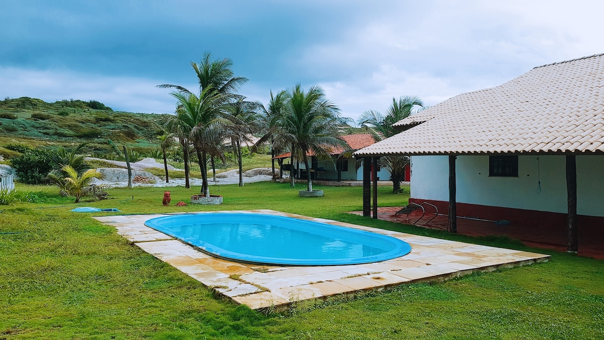 Casa na Praia de Lagoa do Mato.
 Vista para o MAR