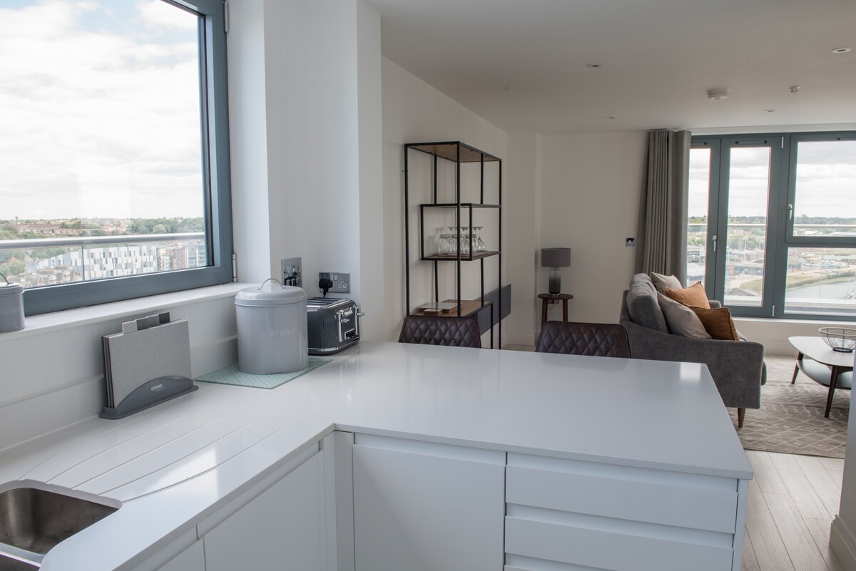 Toothbrush Apartments - 3 Bed/2 Bath Penthouse - Waterfront (14th Flr)