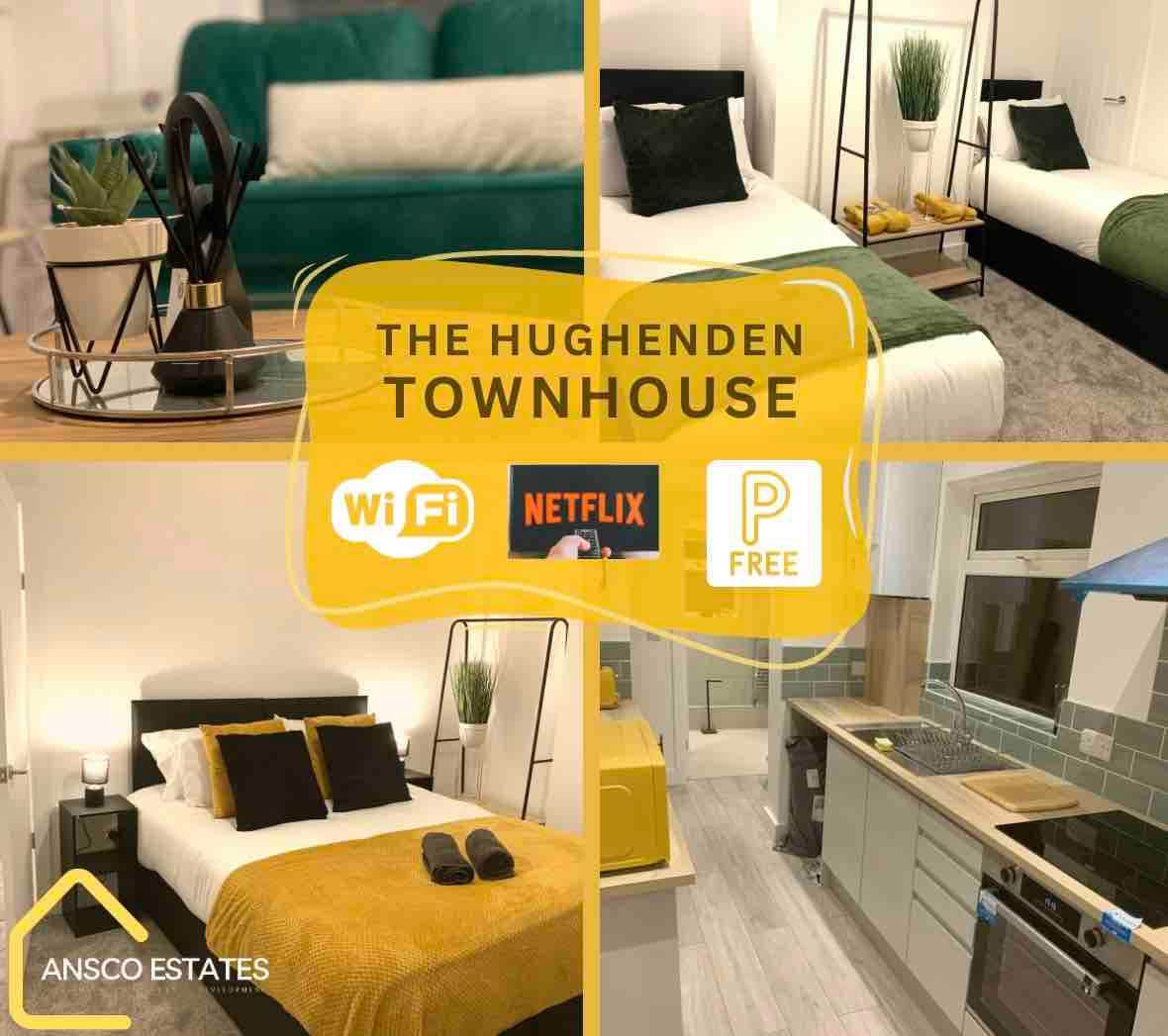 The Hughenden Townhouse | Free Parking | WiFi