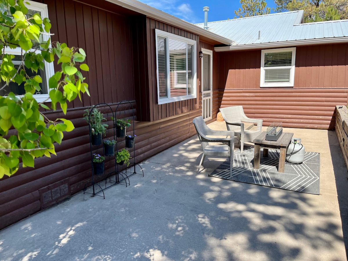 Charming Cabin Studio• steps to Cafe! Fenced patio