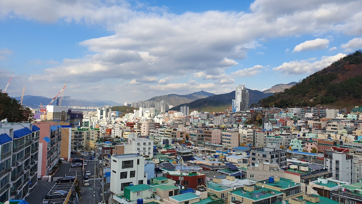 12 장기숙박특별할인! 깔끔하고 모던한 인테리어! 조용하고 편안한 숙소! 개별주방/화장실