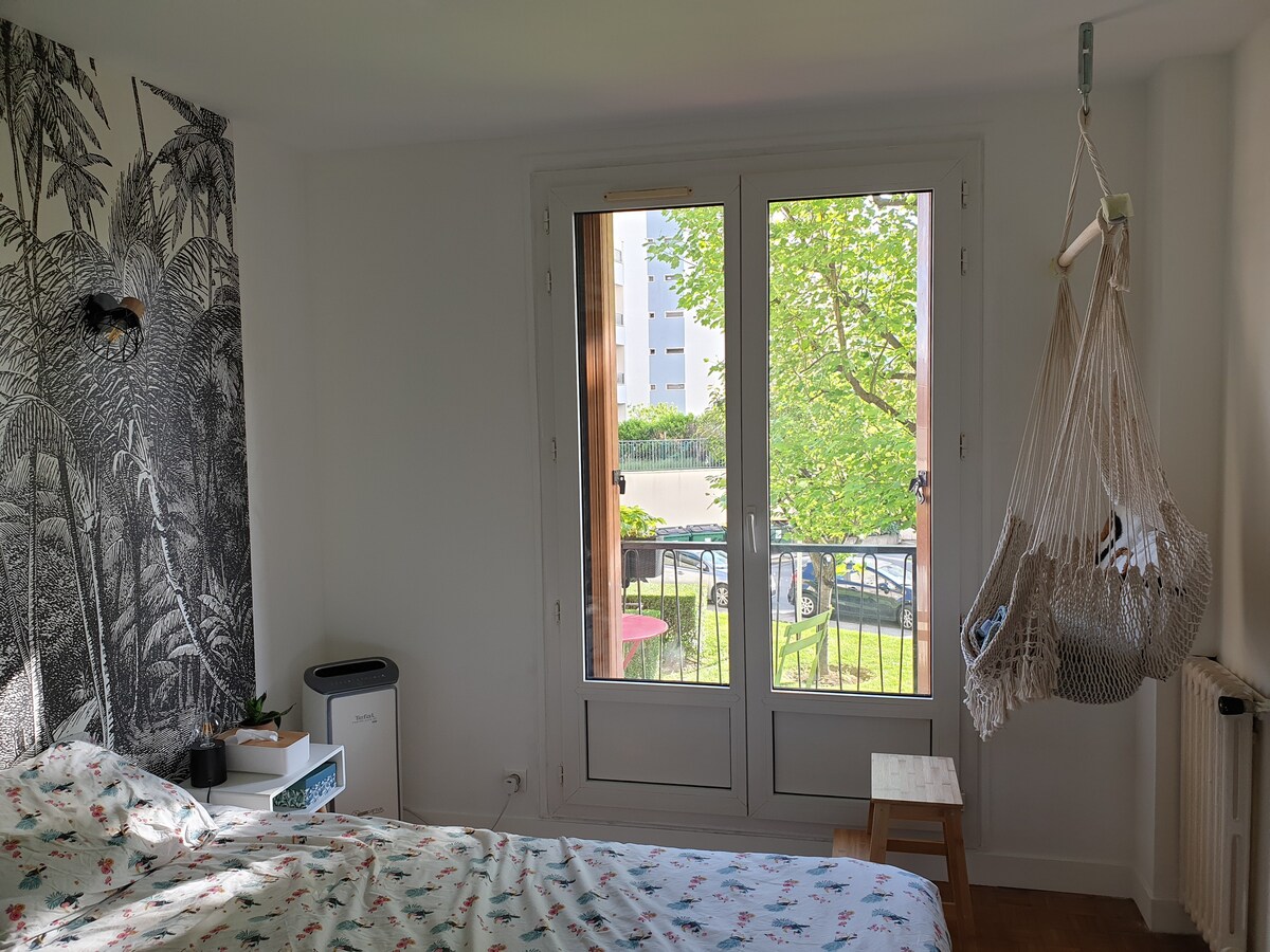 美丽、安静、2间卧室，靠近巴黎