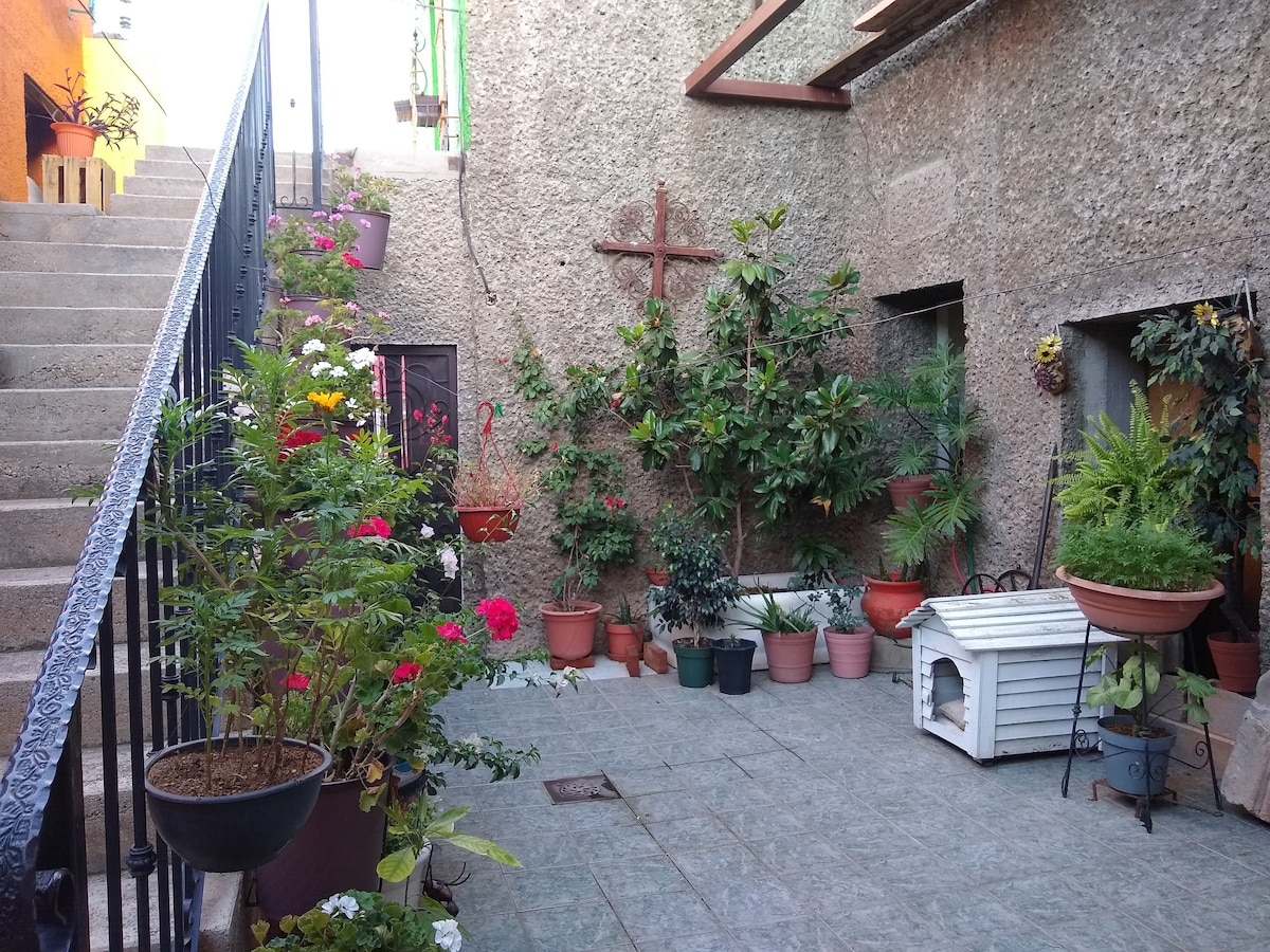 Casa de las estufas en el centro de la ciudad