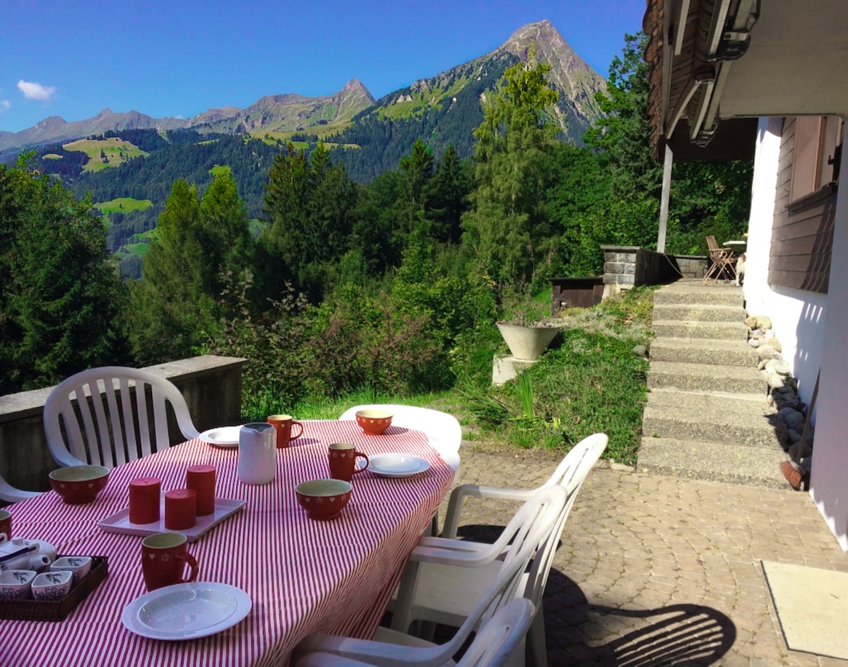 瑞士阿尔卑斯山区与世隔绝的山间别墅