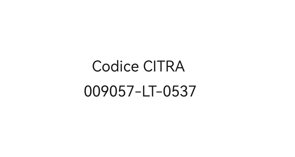 Codice CITRA 009057-LT-0537