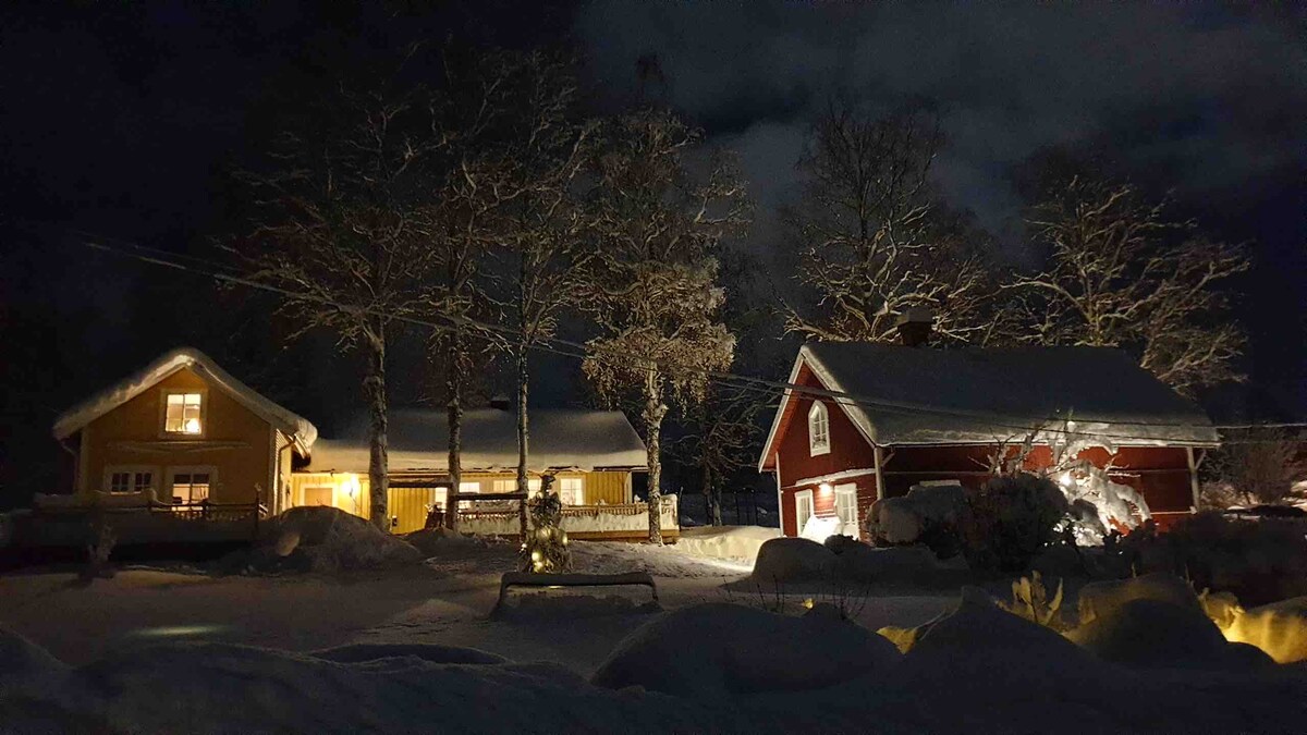 Villa med sjö- och fjällutsikt 10km från Östersund