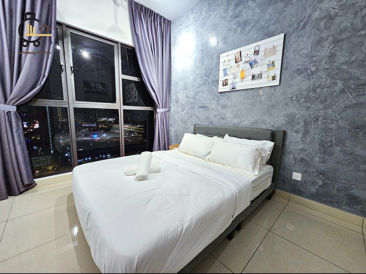 1BR Cozy Balcony KLCC View Suite| 4 Pax | Trion KL