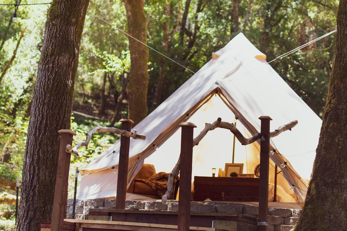 森林中的Soquel Glamping