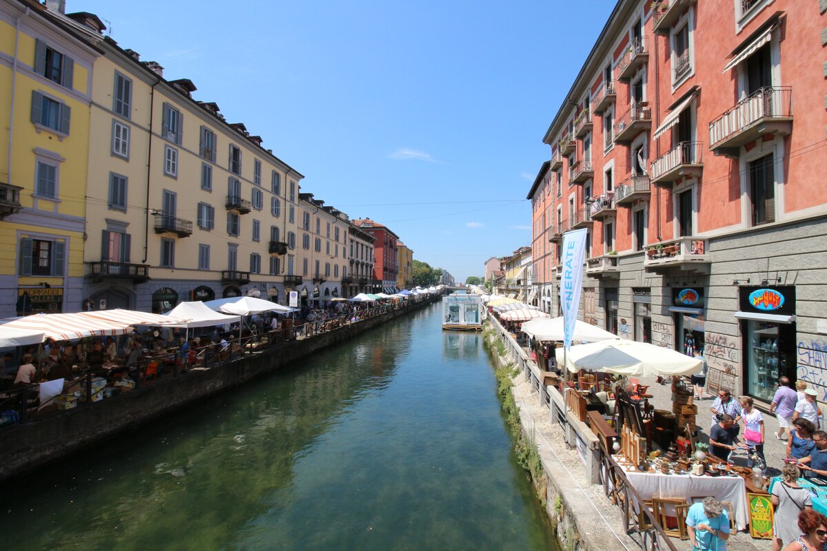 Naviglio Grande上的迷人公寓