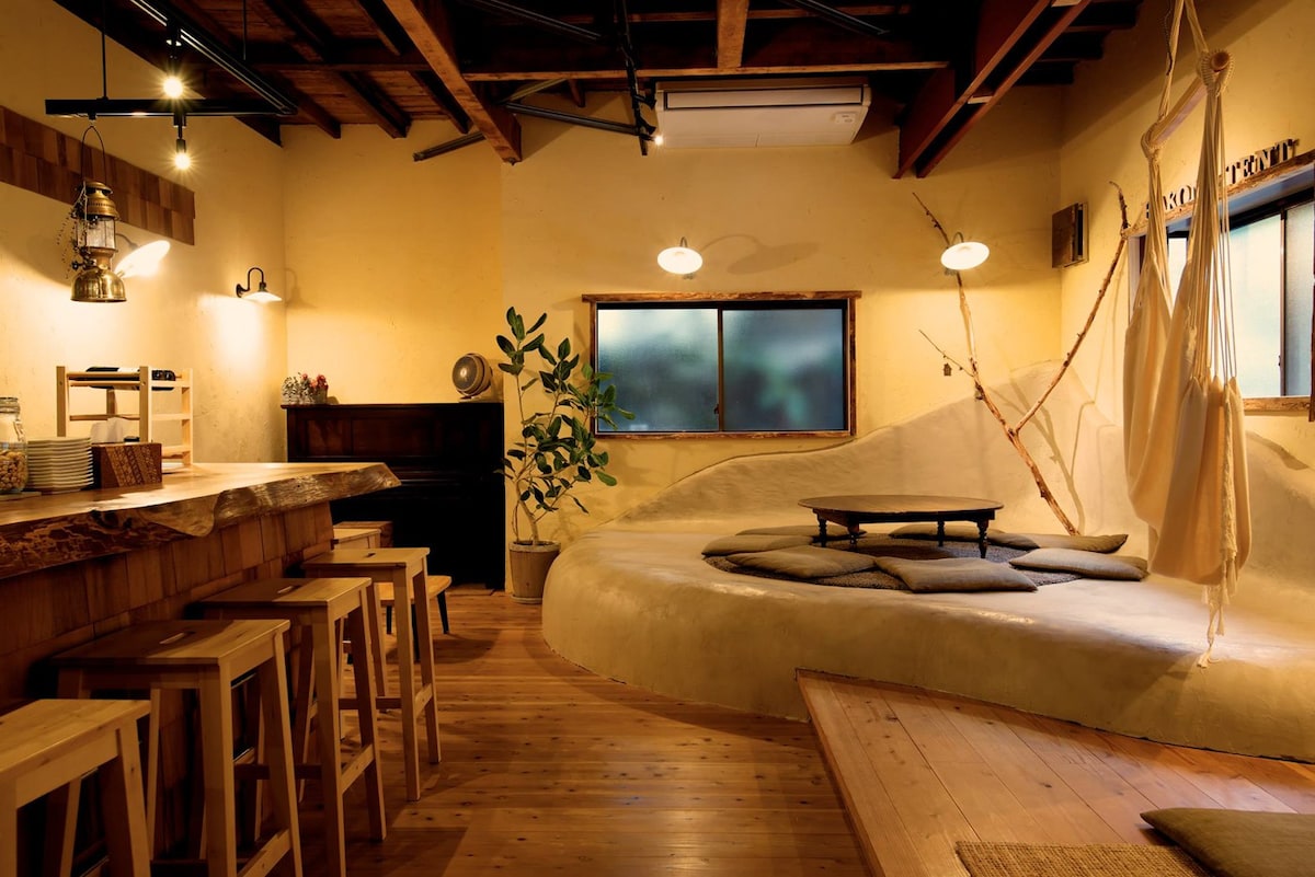 【２４小時温泉】　箱根帳篷旅館三人用和室 (PRIVATE ROOM)