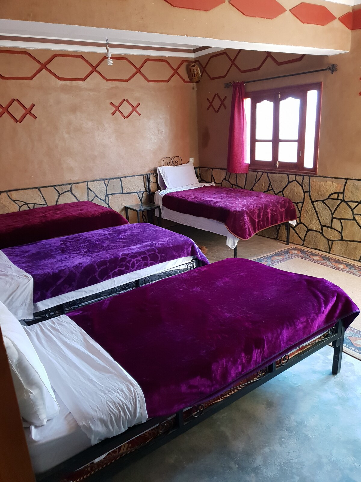 Les Jardins De Todgha : Bedroom For 4 Guests